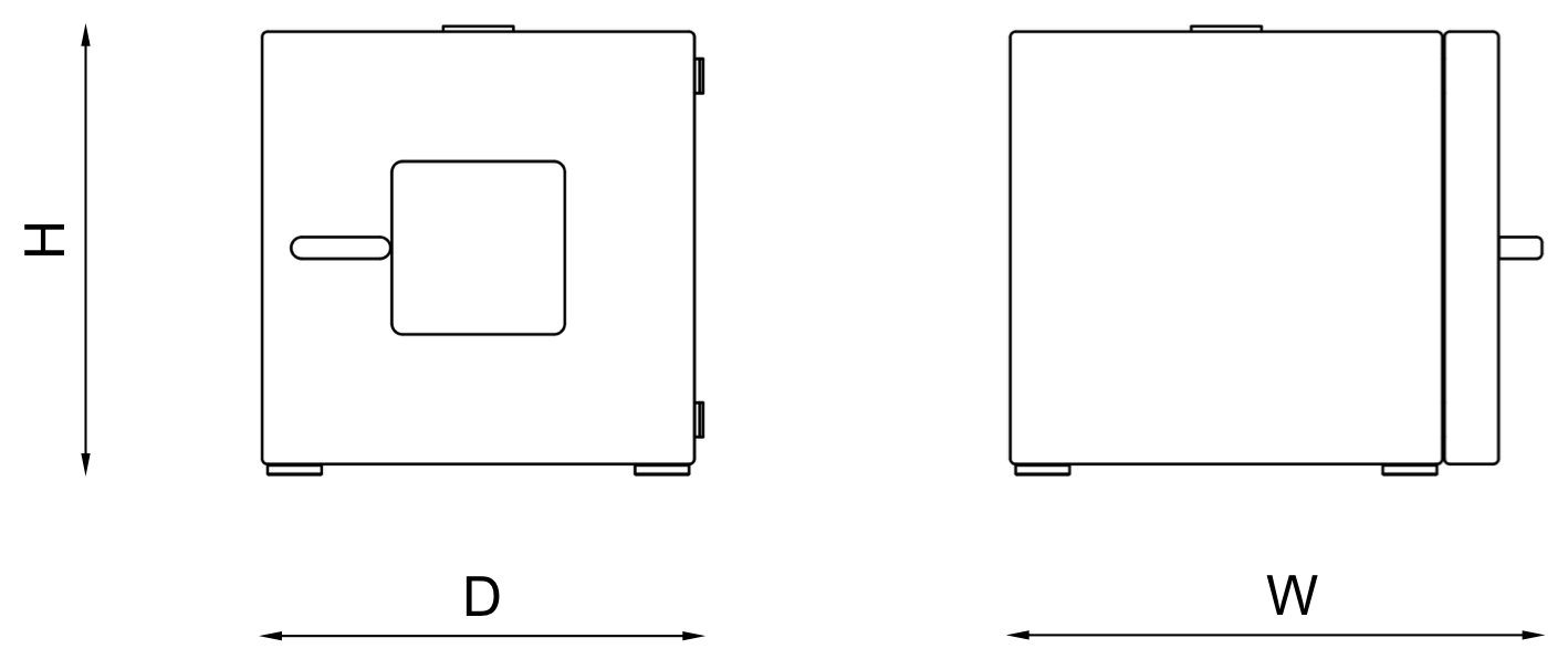Temperierkammer Dimensionen