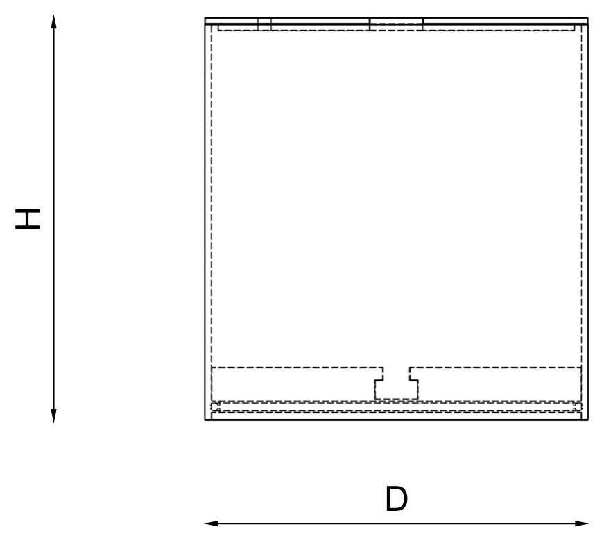Flüssigkeitsbad Dimensionen