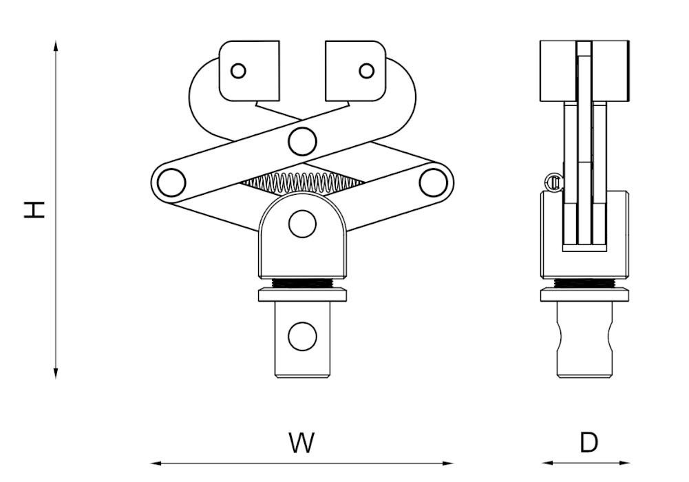 Scissor Grip Dimensions
